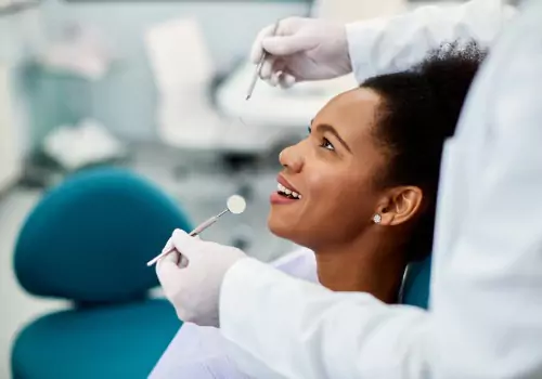A woman having her teeth cared for at a Dental Clinic Near You