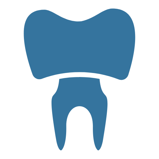 A dental implant that requires a permanent visible restoration